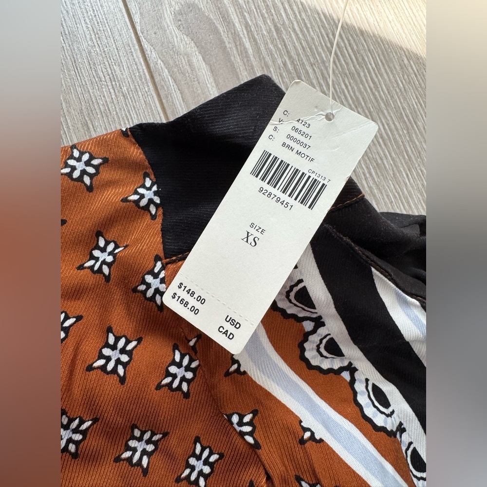 Anthropologie Maeve Printed Pleated A-Line Culottes - Picture 3 of 5